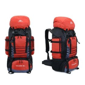 90L 80L Travel Bag Camping Backpack Hiking Army Climbing Bags - White Color 90L Red  Bag