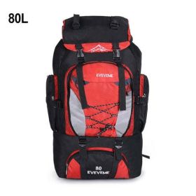 90L 80L Travel Bag Camping Backpack Hiking Army Climbing Bags - Purple Color 80L Red Bag