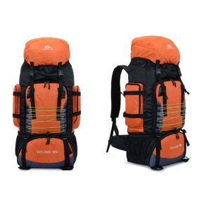 90L 80L Travel Bag Camping Backpack Hiking Army Climbing Bags - Pink Color 90L Orange  Bag