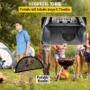 Foldable Outdoor Camping Round Cooking Grate Stainless Steel Fire Pit Grill Grate - As pic show - 30"