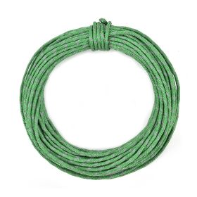 50ft Reflective Nylon Wind Rope Cord; Tent Guyline Paracord Rope For Outdoor Camping - Green