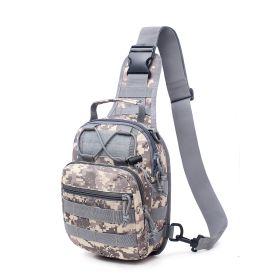 Men Backpack Tactical Sling Bag Chest Shoulder Body Molle Day Pack Pouch - ACU