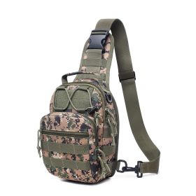 Men Backpack Tactical Sling Bag Chest Shoulder Body Molle Day Pack Pouch - Digital jungle