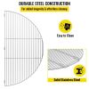 Foldable Outdoor Camping Round Cooking Grate Stainless Steel Fire Pit Grill Grate - As pic show - 36"