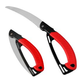 Hand Pruning Saw;  Folding Camping Saw;  Strong SK-5 Sharp Tree Saws with 10" Blade - Perfect for Pruning Trimming Trees Branches Camping - 10"