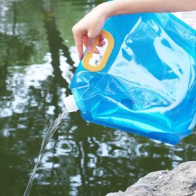 5L/10L Large Capacity Outdoor Portable Folding Water Storage Bag Water Tank For Camping Hiking Riding - 10L Blue