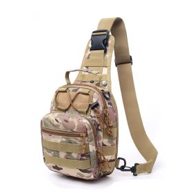 Men Backpack Tactical Sling Bag Chest Shoulder Body Molle Day Pack Pouch - CP