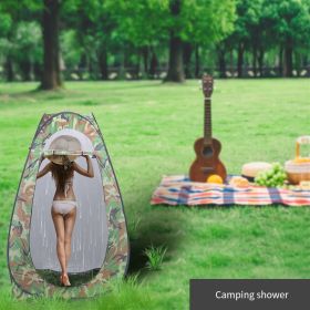 Pop Up Tent Instant Portable Shower Tent Outdoor Privacy Toilet & Changing Room XH - Camouflage